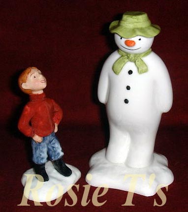 Royal Doulton James Builds a Snowman Limited Edition Pair