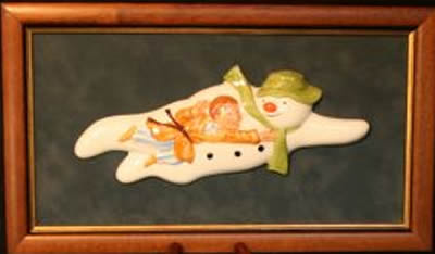 Royal Doulton Snowman Walking in the Air Limited Edition Plaque